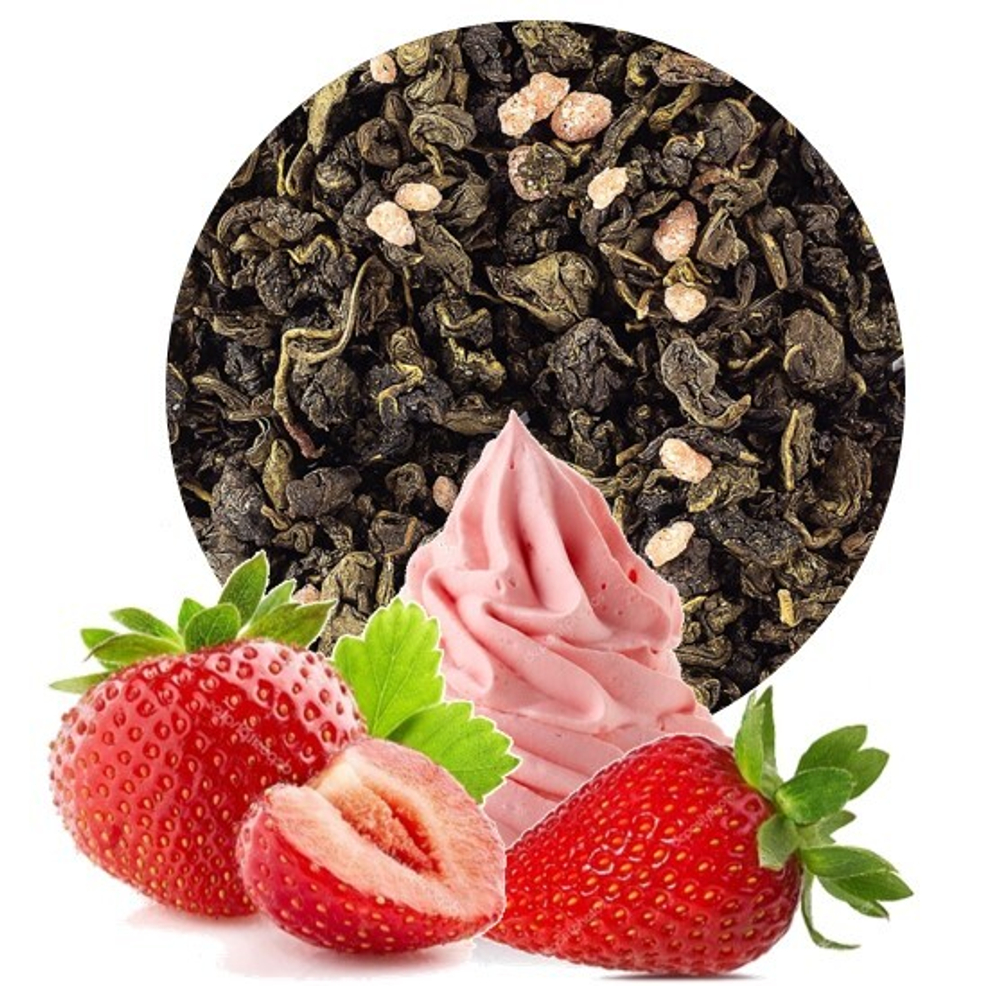 7795D Чай улун ароматизированный ПРЕМИУМ коллекция "Клубника со сливками"