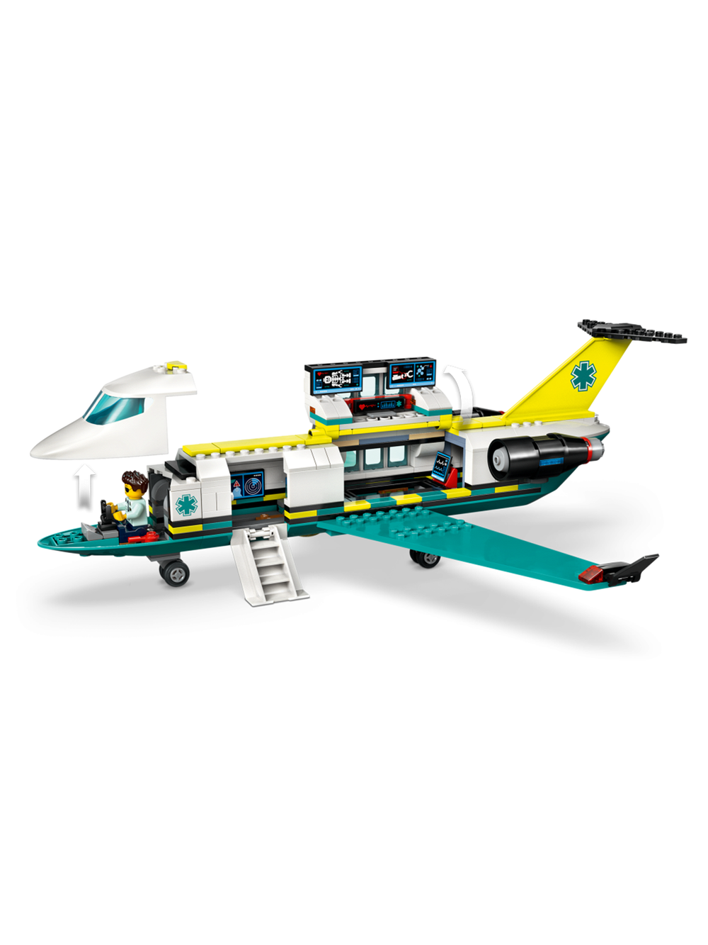 Конструктор LEGO 60465 лего City Самолет скорой помощи, конструктор медицинский самолет, минифигурки, набор для игры, оригинал LEGO