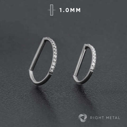 D-ring Half Crystal 1.0мм