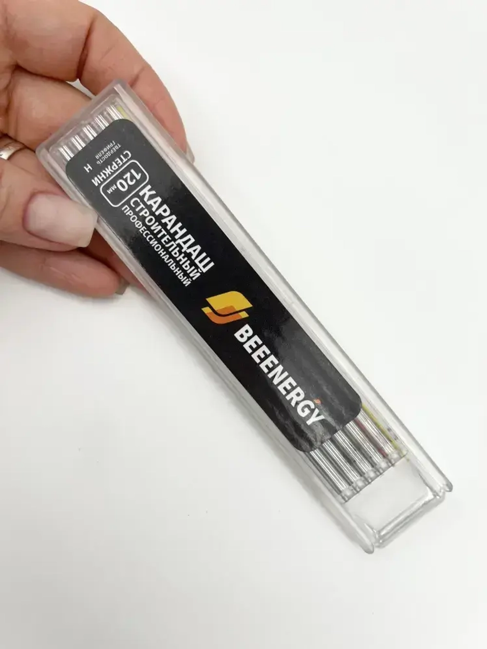 Карандаш строительный профессиональный BeeEnergy 120мм стержни