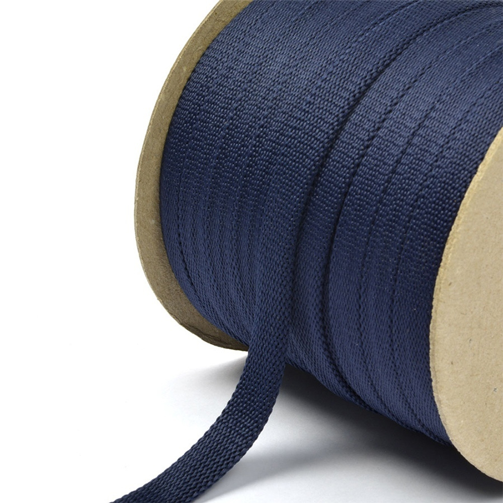 Шнур (плоский, пэ, 1,5 см). Цвет- Синий