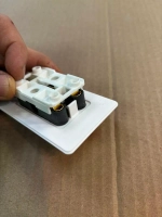 Розетка двойная накладная на 16А 220В IP 20
