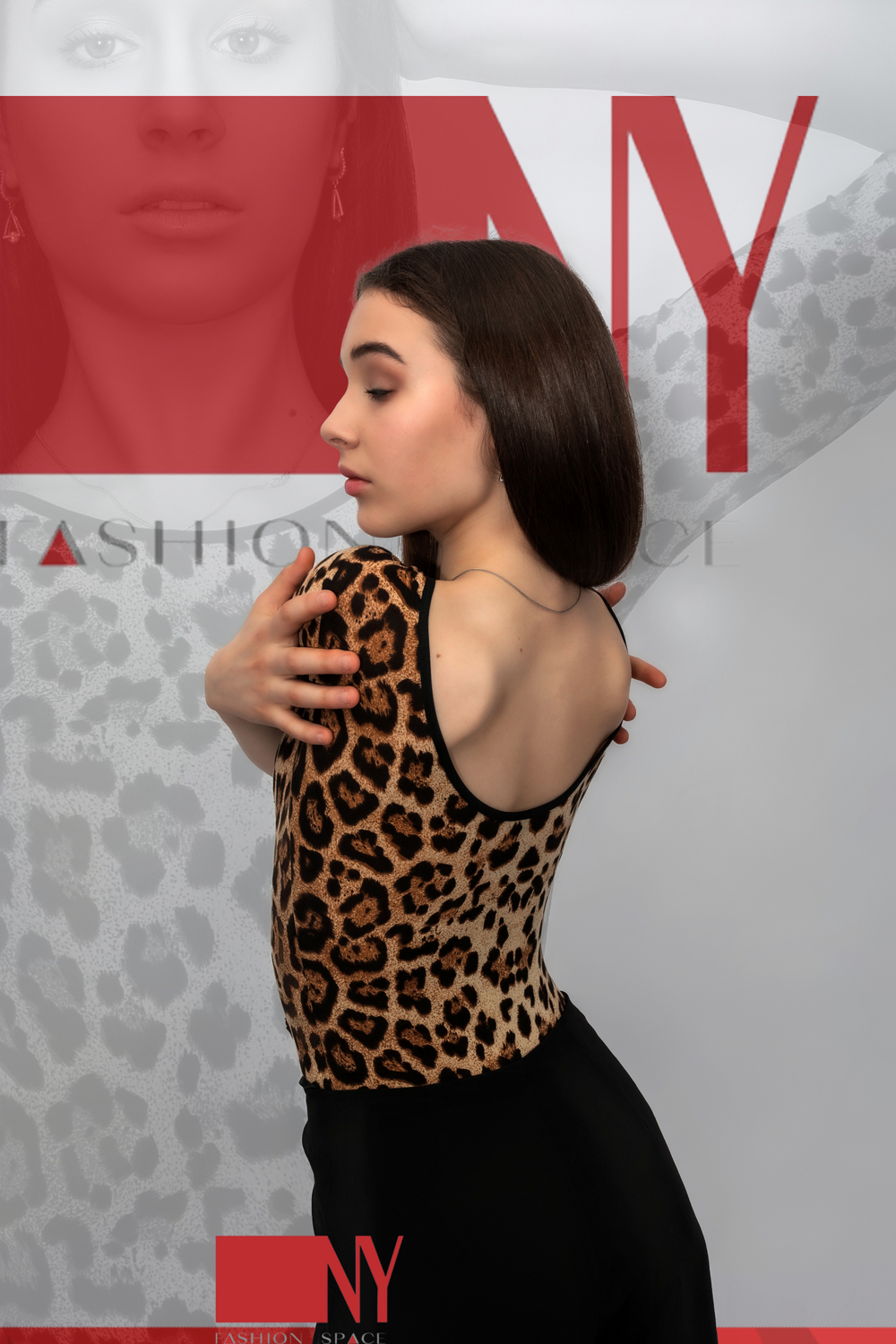 Боди NY леопард