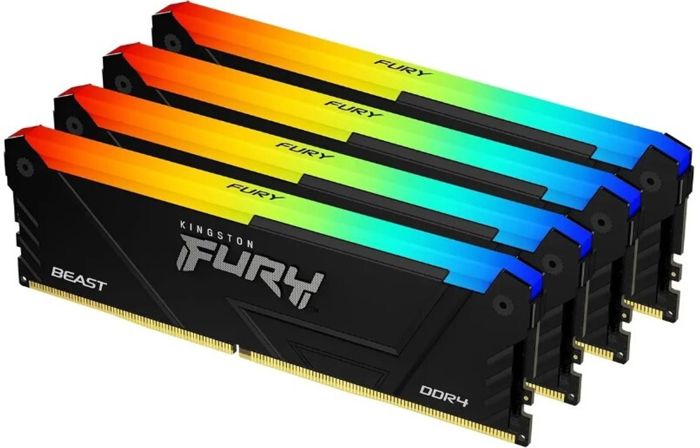 Модуль памяти DDR4 64GB (4*16GB) Kingston FURY KF432C16BB2AK4/64