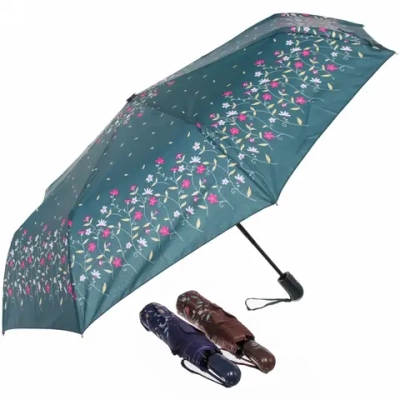 Зонт женский автомат «Ultramarine - Атланта», микс 6 цветов, 8 спиц, d-96см, длина в слож. виде 28см