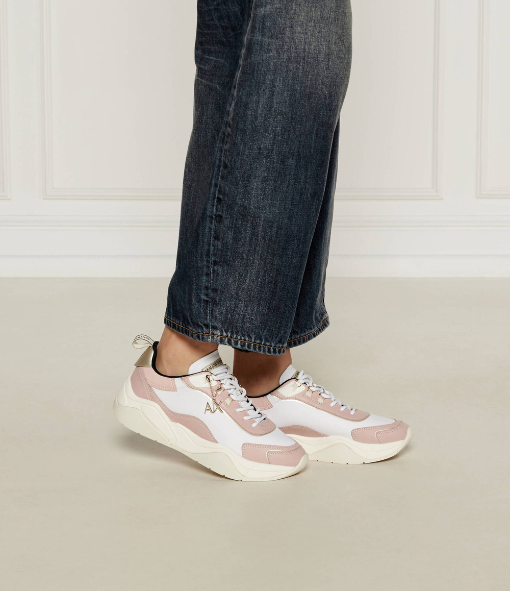 Skórzane кроссовки Armani Exchange - бежевый(XDX104 XV580)