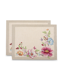 Набор салфеток сервировочных 2шт 35х45см Mix&Match Home Магнолия бежевый