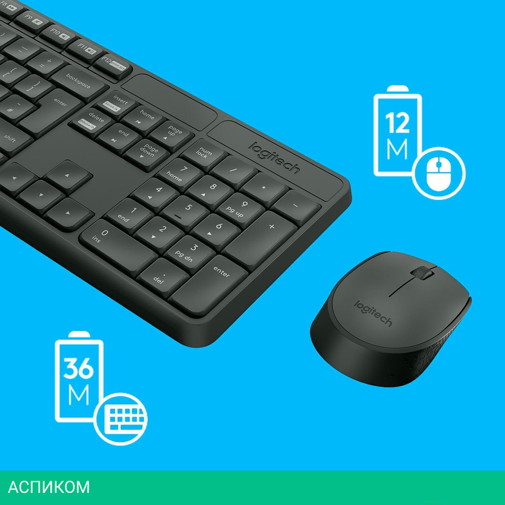 Набор периферии Logitech Wireless Combo MK235 (920-007948)