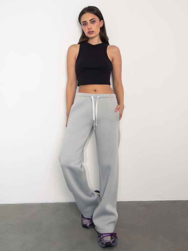 Брюки с начесом Montblanc светло серый