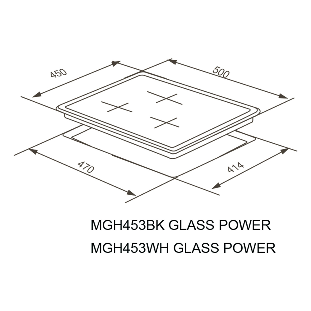 Газовая варочная панель Meferi MGH453BK GLASS POWER фото 18