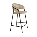 Стул полубарный Kelly, бархат бежевый 5