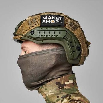 Рельсы на шлем, боковые направляющие планки для тактического шлема, olive