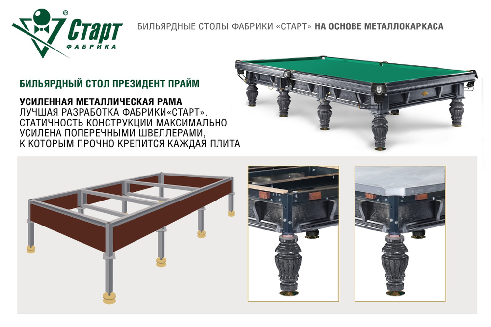 Бильярдный стол Президент ПРАЙМ