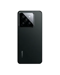 Задняя крышка для Xiaomi Mi 14 (Черная) со стеклом камеры