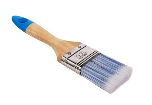 Кисть плоская ЛАЗУРИТ -  ЭКСПЕРТ  50мм /иск.щетина, дер .руч.TOOLBERG (Лакра) 0112413