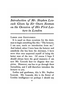 My discovery of England | Stephen Leacock