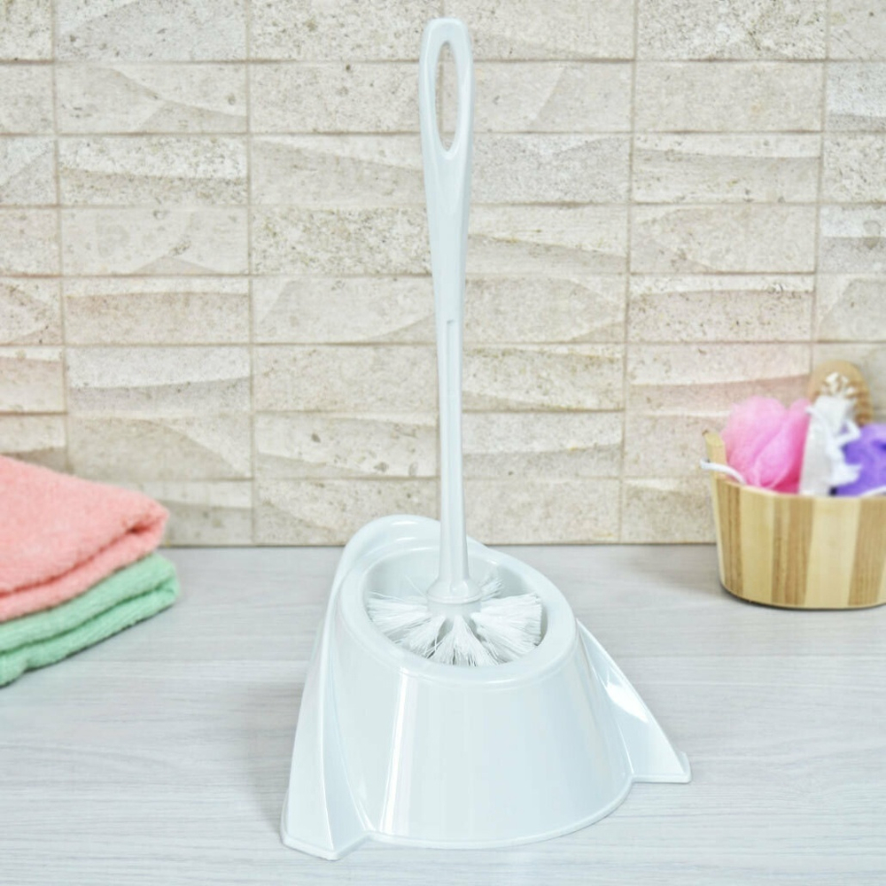 Ерш для туалета "Tule" угловой (светло-серый)