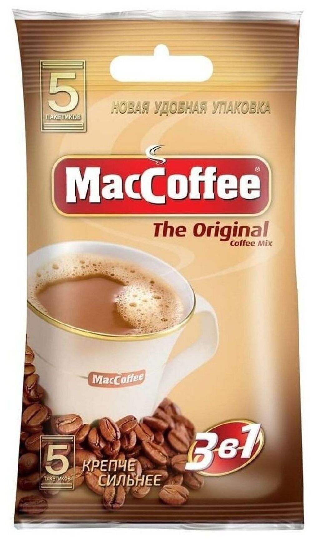 Напиток кофейный МасCoffee 3в1 Original, 5шт