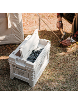 Ящик туристический Naturehike 25+5 л, трансформер, со столешницей, бежевый