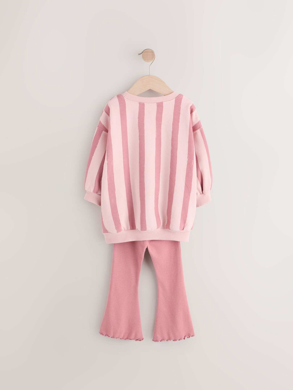 Толстовка и легинсы-клеш в комплекте для девочки Next E54-935, Розовый