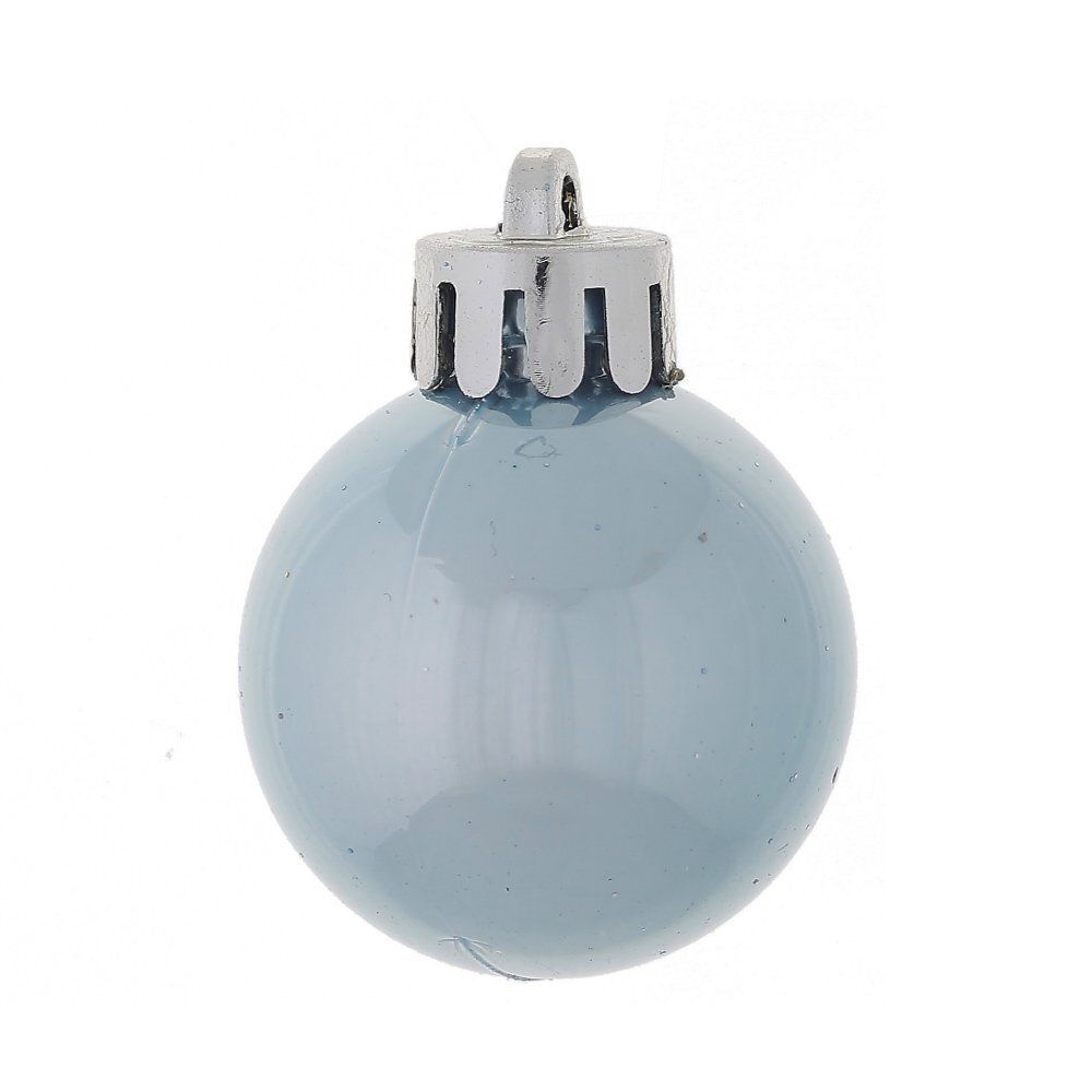 GAEM Набор из 20шт, Украшение новогоднее Шар "Снежок голубой", D3 см, L3 W3 H4 см