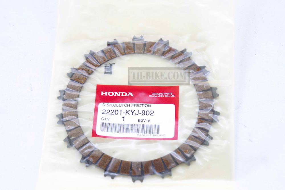 22201-KYJ-902. DISK, CLUTCH FRICTION. Honda CBR250, CRF250L-M.