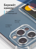 Чехол ROSCO для Apple iPhone 12 Pro оптом (арт. IP12PRO-HARD-TPU-POCKET)