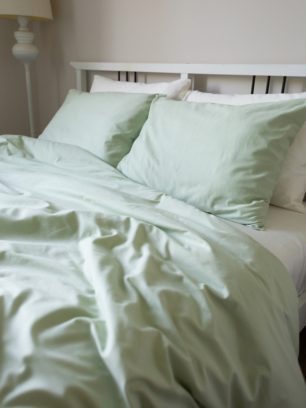 Купить постельное белье 200 на 200 фисташковое сатин