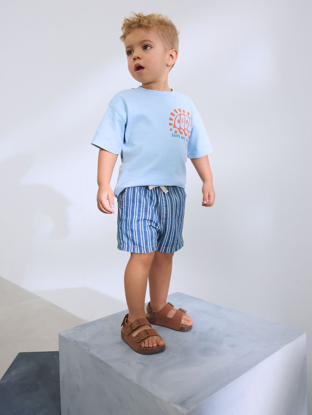 Шорты джинсовые для мальчика Next AG7-277, Синий