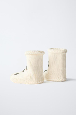 ZARA ПИНЕТКИ ДЕРЕВО, ЭКРЮ