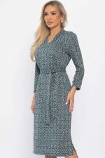 Платье с поясом Лаконичный стиль (мятное) П14518-19М LT Collection