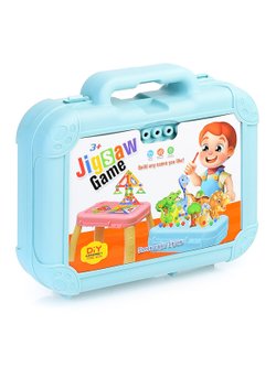 Конструктор в чемодане, цвет розовый (617-3A)