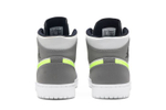 Кроссовки Jordan Air Jordan 1 Mid Neon Yellow Grey