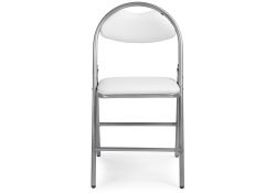 Стул на металлокаркасе Gikat белый полимер / светлый мусс