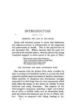 Indian club swinging. By an amateur | Benjamin Gardiner