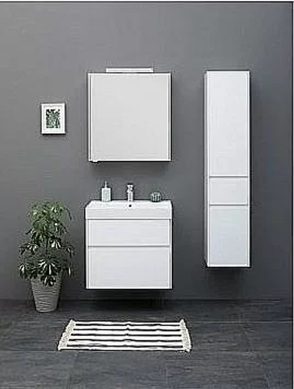 Тумба с раковиной Aquanet Бруклин 70