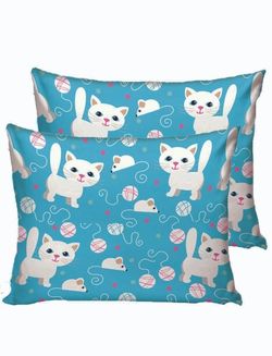 Наволочка комплект 2шт бязь Сказка "Котята" 40x60 см