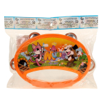 Бубен 16см, оранжевый, пакет 887E