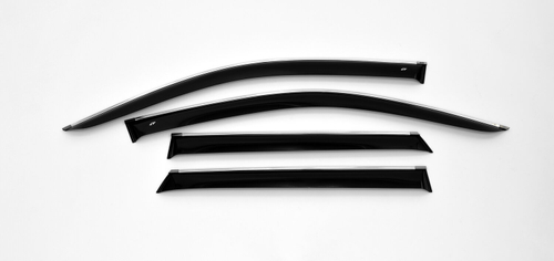 Дефлекторы боковых окон Cobra Tuning на Mitsubishi ASX 2010 /Outlander Sport 2010 /RVR 3 2010 хромированный молдинг арт.M42210CR