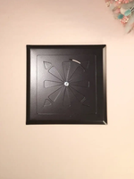 Вентиляционная решетка на магнитах с диффузором. РПР150 Черный