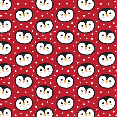 Seamless penguin print