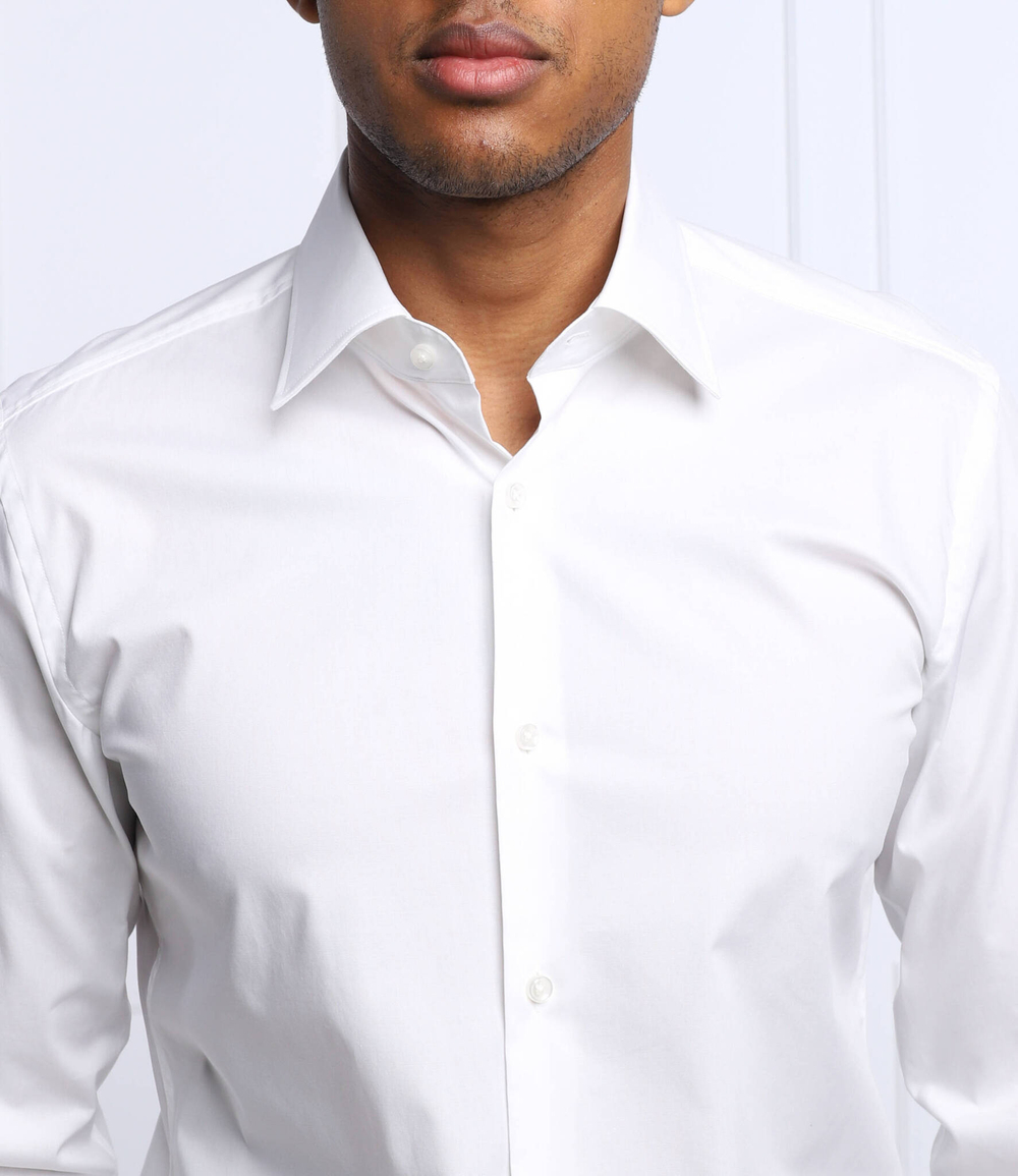 рубашка h-hank-kent-c1-214 BOSS BLACK - белый(50469345)