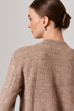 23094 Джемпер женский (бежево-серый)