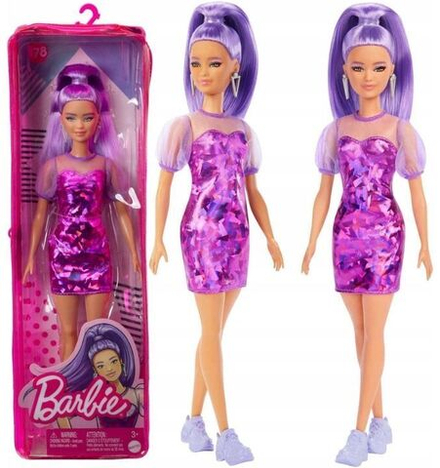 Кукла Barbie Mattel Fashionistas Барби Фиолетовый стиль HBV12