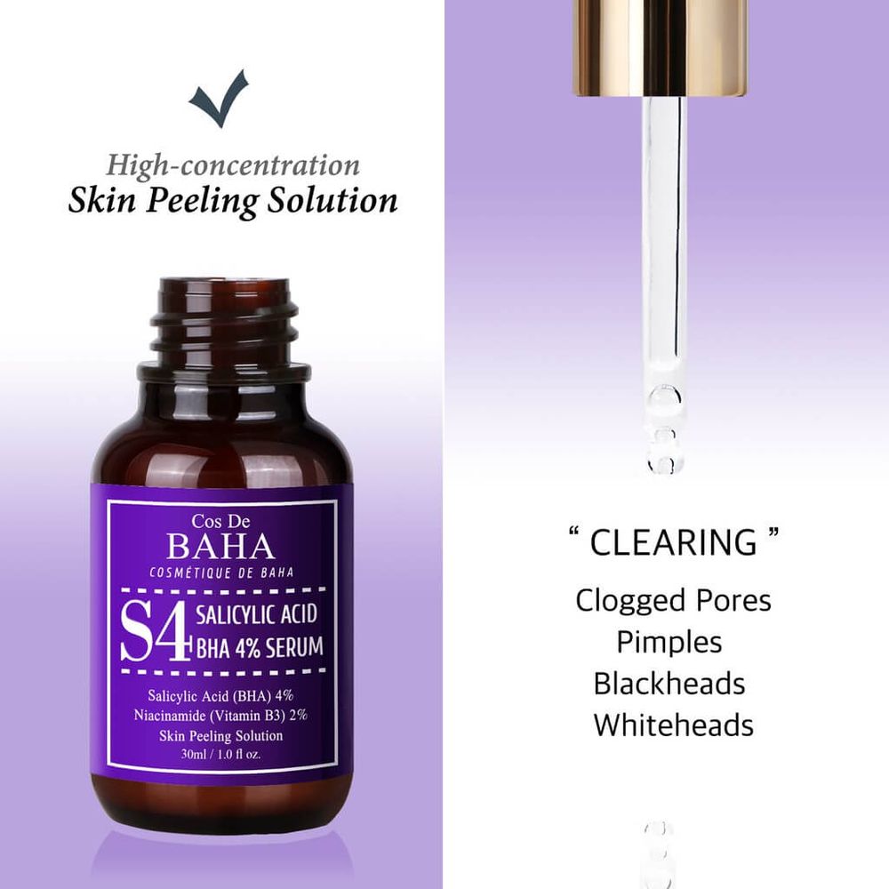 Кислотная сыворотка BHA Salicylic Acid 4% Exfoliant Serum, 30 мл