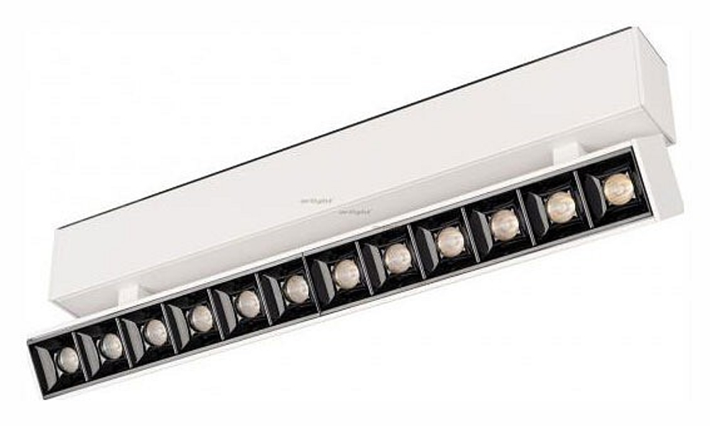 Светильник на штанге Arlight MAG-LASER-FOLD-45-S320-12W Warm3000 (WH, 15 deg, 24V) 026972
