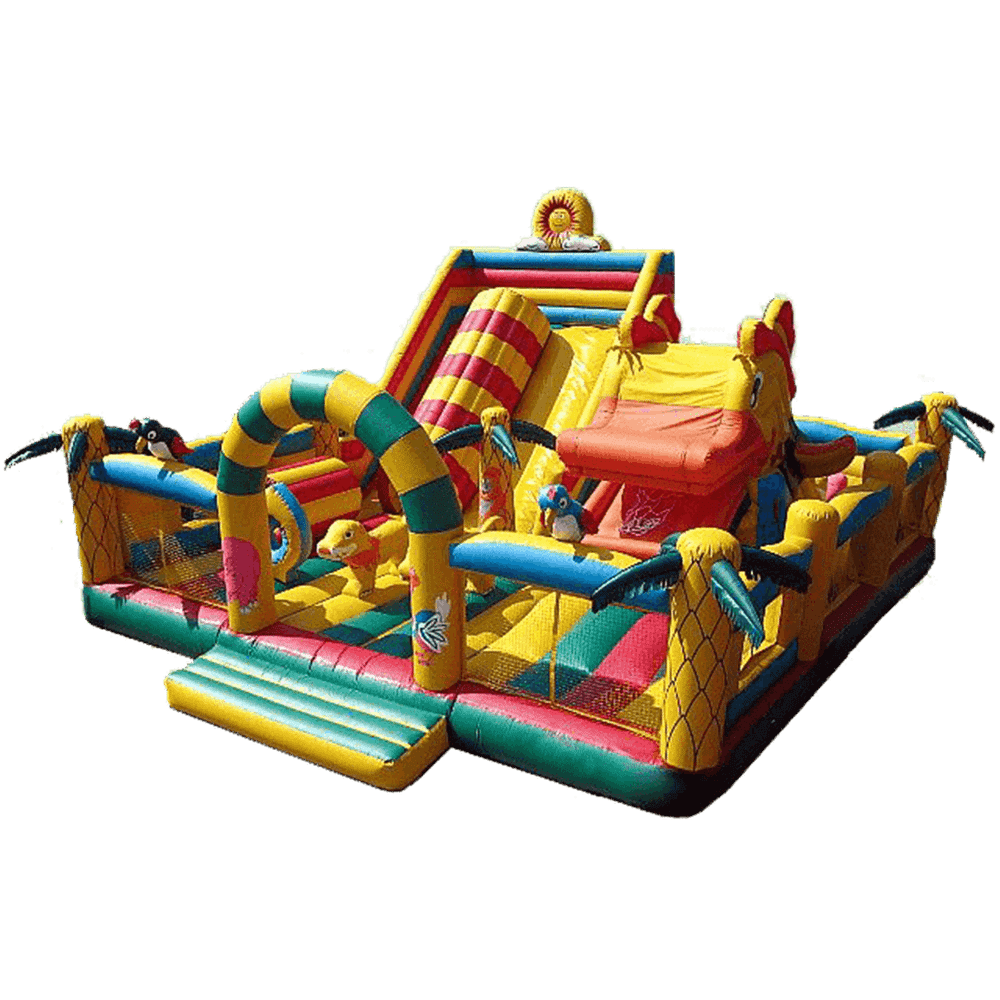 Надувной батут "Мульти-сафари-утка" 8*7*5 м
