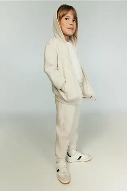 H&M Толстовка на молнии, светло-бежевый