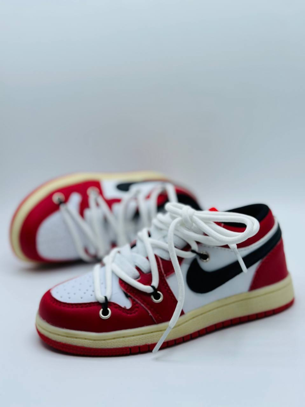 Детские кожаные кроссовки Nike Off White