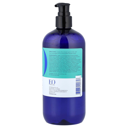 EO Products, гель для душа, бодрящий грейпфрут и мята, 473 мл (16 жидк. унций)